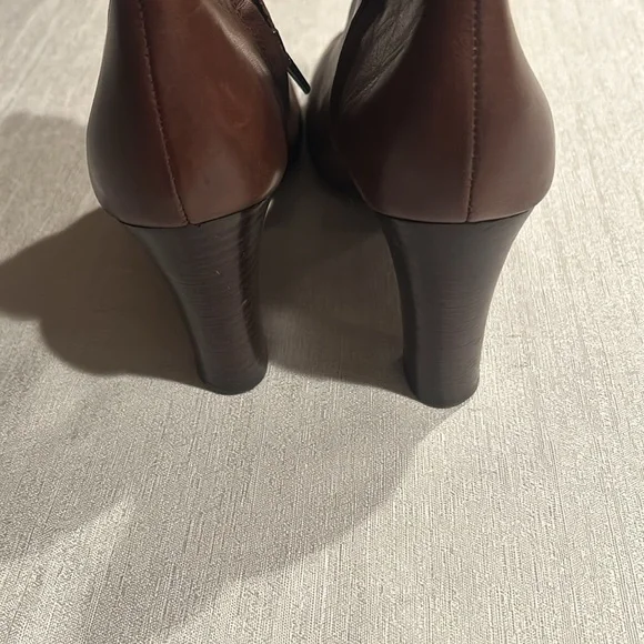 Lauren Ralph Lauren Buckle Heel Ankle Boots - Picture 4 of 10